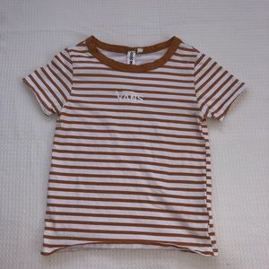 Vans Yellow and White striped tee!!